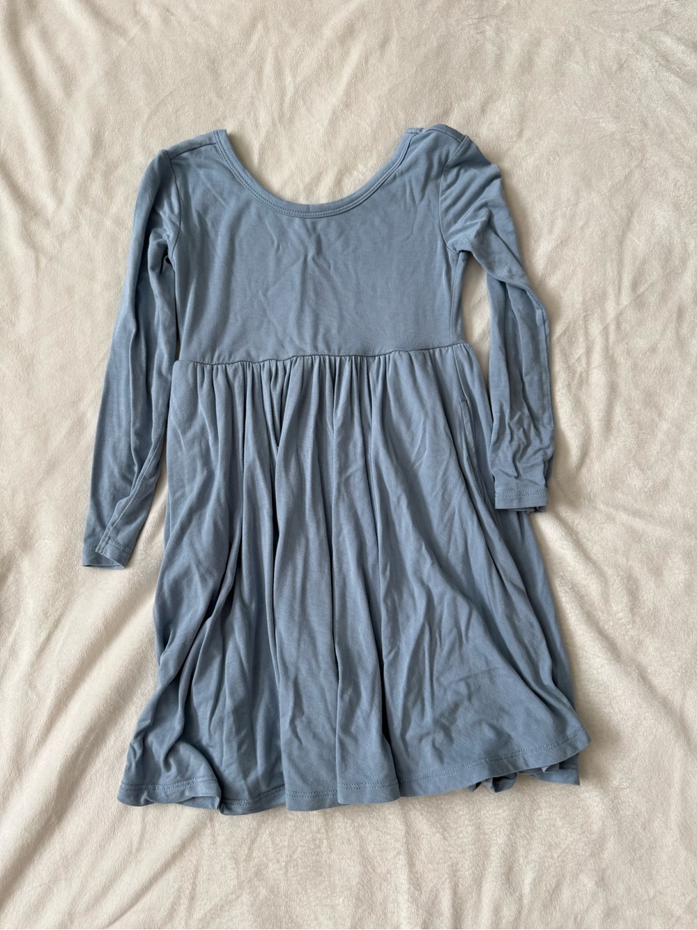 Little Sleepies Light Blue Long Sleeve Twirl Dress